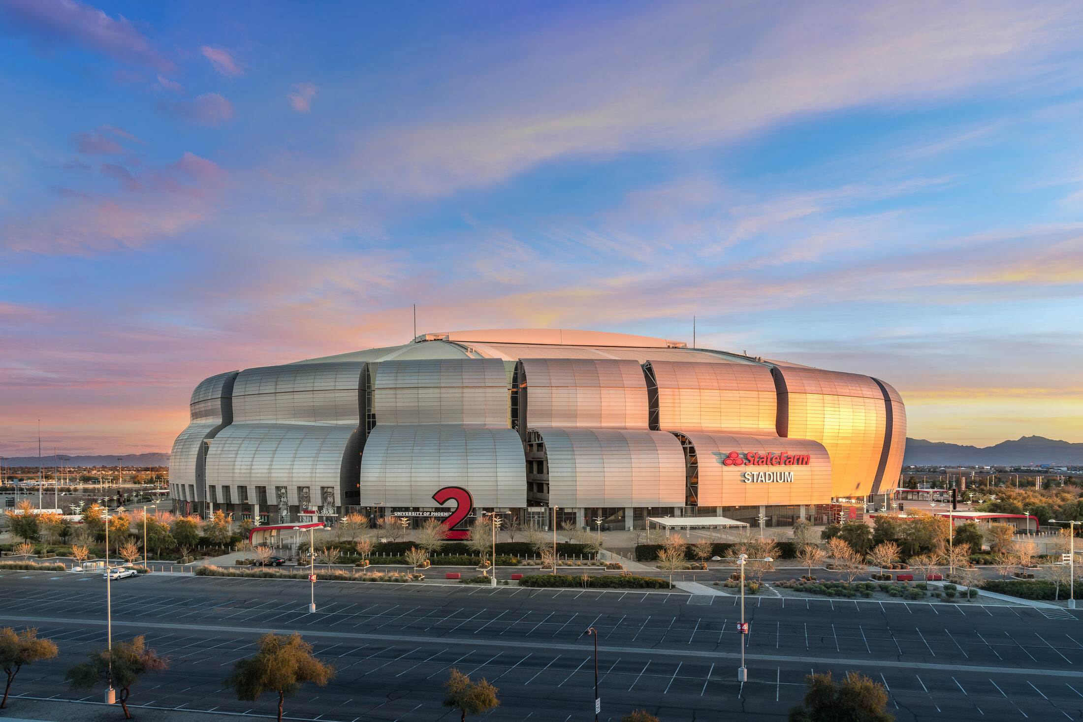 State Farm Stadium prepared for a major event
